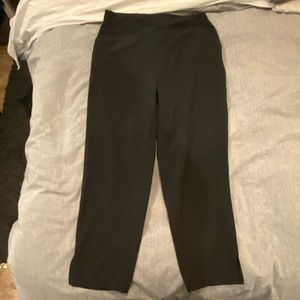 Ankle Cropped Black Joggers
